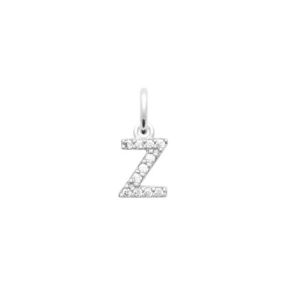 Pendentif en argent et oxydes de zirconium
