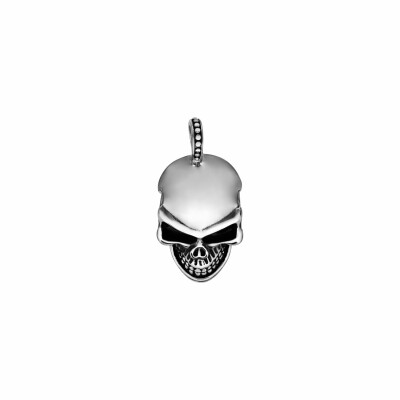 Pendentif en acier tête de mort