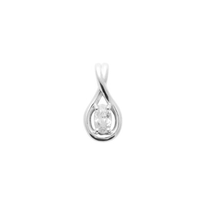Pendentif en argent et oxyde de zirconium