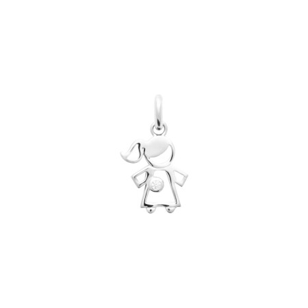 Pendentif en argent et oxyde de zirconium