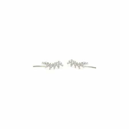 Boucles d'oreilles Eclat en argent et oxyde de zirconium