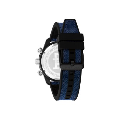 Montre Tommy Hilfiger en acier  et silicone bleu 1792183