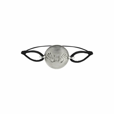 Bracelet sur cordon Tournaire Jeton 2 Mains en argent