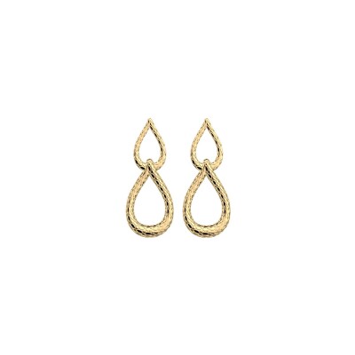 Boucles d'oreilles Les Georgettes Danaé en laiton finition dorée