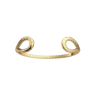 Bracelet jonc Les Georgettes Danaé en laiton finition dorée