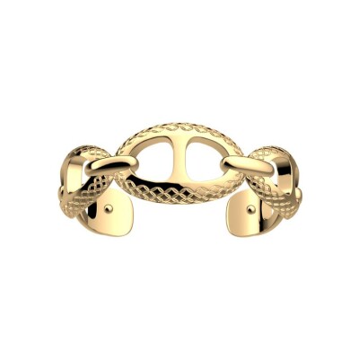 Bracelet manchette Les Georgettes Expresso en laiton finition dorée, 14 mm