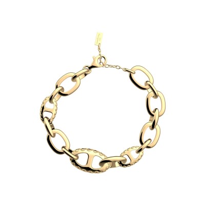 Bracelet Les Georgettes Expresso en laiton finition dorée