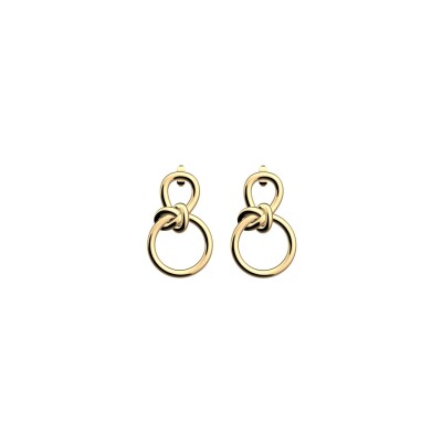Boucles d'oreilles Les Georgettes Ariane en laiton finition dorée, 20 mm