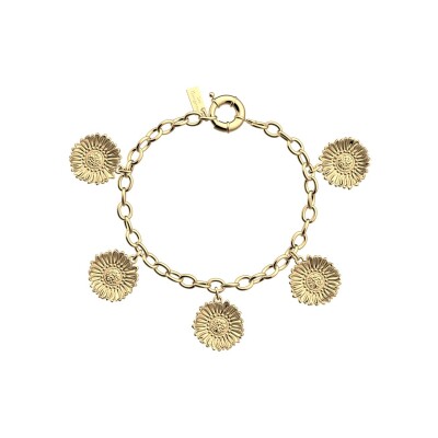 Bracelet Les Georgettes Adèle en laiton finition dorée