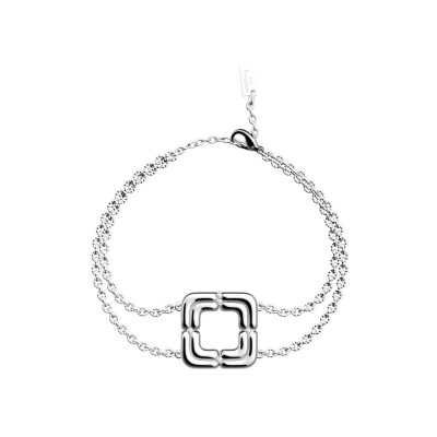 Bracelet Les Georgettes Allure en laiton finition argentée, 20 mm