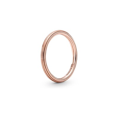 Bague Pandora en métal doré rose, taille 50