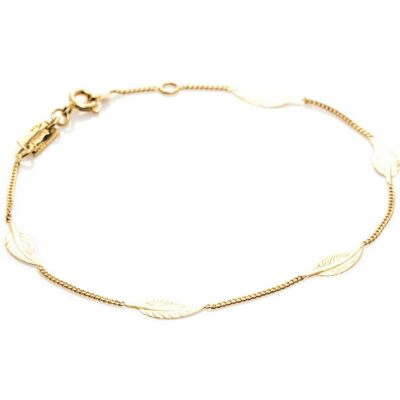 Bracelet Maison Ballet by Scarlett petites plumes en or jaune 18 carats