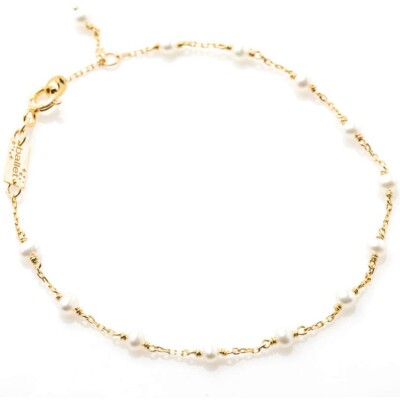 Bracelet Maison Ballet by Scarlett en or jaune 18 carats et perle