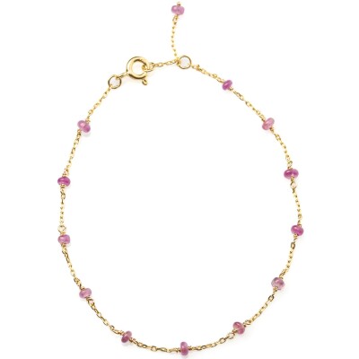 Bracelet Maison Ballet by Scarlett en or rose 18 carats et rubis