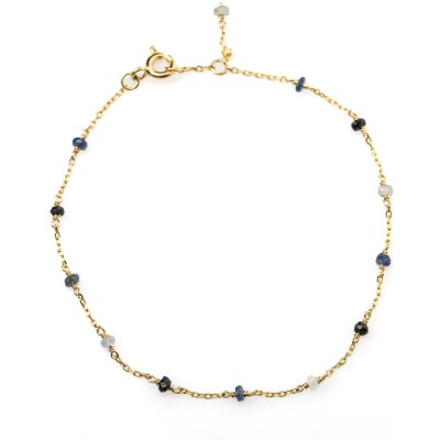 Bracelet Maison Ballet by Scarlett en or jaune 18 carats et saphir