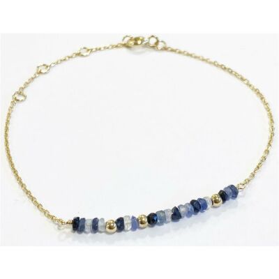Bracelet Maison Ballet by Scarlett en or jaune 18 carats et saphir