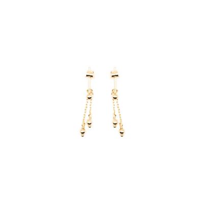 Boucles d'oreilles pendantes Maison Ballet by Scarlett en or jaune 18 carats