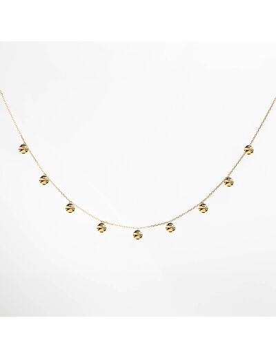 Collier Maison Ballet by Scarlett froissée en or jaune 18 carats