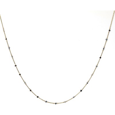 Collier Maison Ballet by Scarlett en or jaune 18 carats et saphir