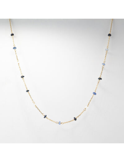 Collier Maison Ballet by Scarlett en or jaune 18 carats et saphir