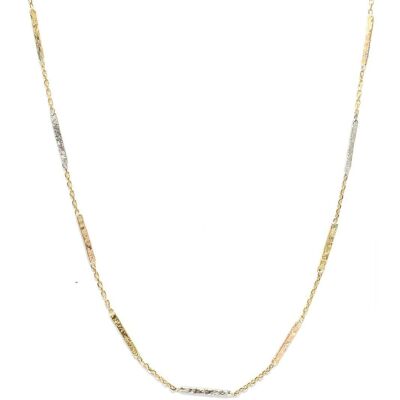 Collier Maison Ballet by Scarlett grunge en or jaune, or blanc et or rose 18 carats