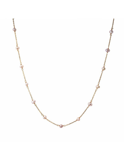 Collier Maison Ballet by Scarlett en or rose