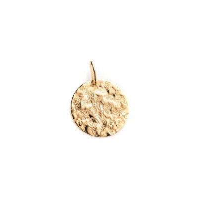 Pendentif Maison Ballet by Scarlett froissé en or jaune 18 carats