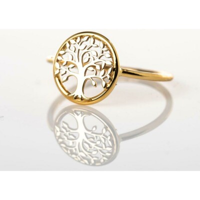 Bague Maison Ballet by Scarlett arbre de vie en or jaune 18 carats