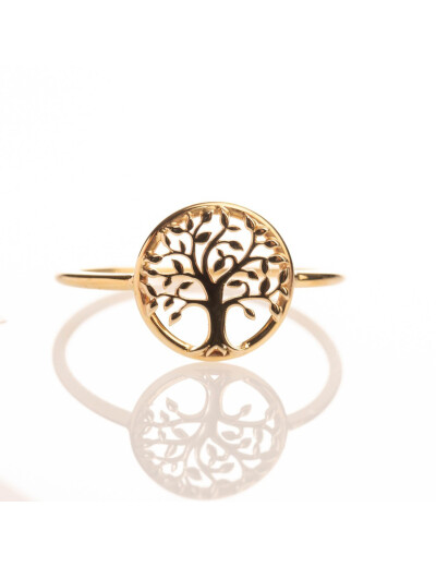 Bague Maison Ballet by Scarlett arbre de vie en or jaune 18 carats