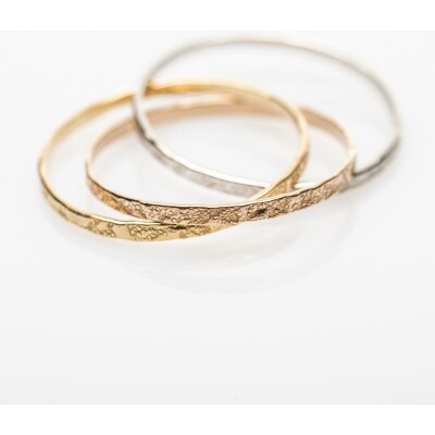 Bague Maison Ballet by Scarlett grunge en or tricolore 18 carats