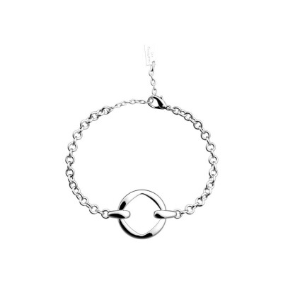 Bracelet Les Georgettes Runway en laiton finition argentée, 20 mm