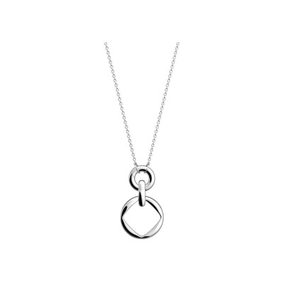Collier Les Georgettes Runway en laiton finition argentée, 20 mm