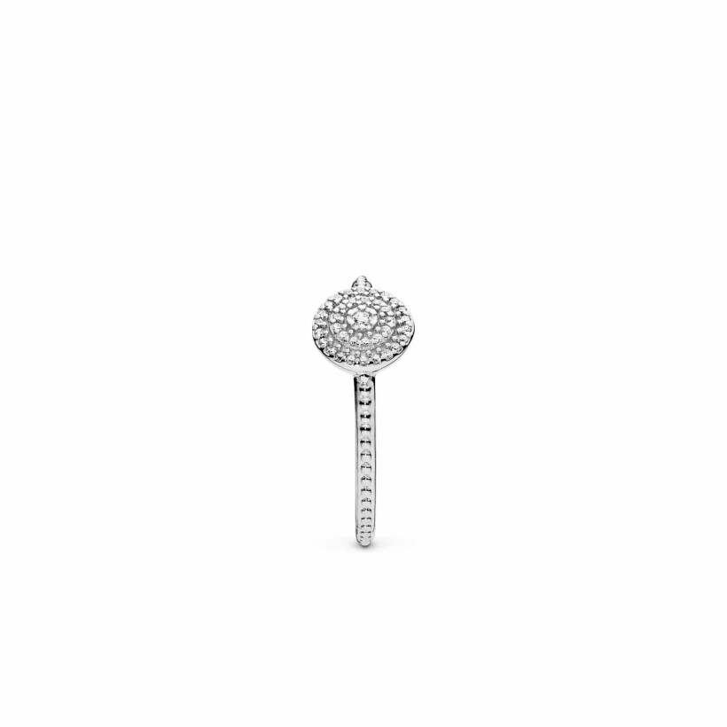 Bague Pandora Timeless scintillante elégante en argent et oxyde de zirconium, taille 56