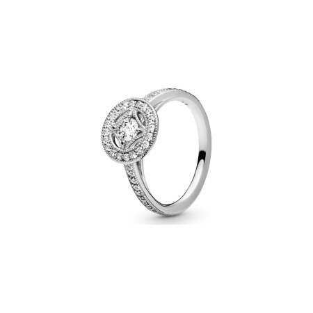 Bague Pandora Timeless cerlce vintage en argent et oxyde de zirconium, taille 48