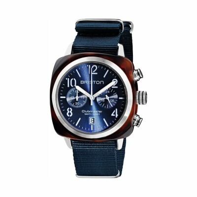 Montre Briston Clubmaster Classic Chrono Date Acier et Acétate