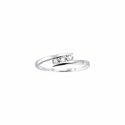 Bague en or blanc et diamants 0.018ct