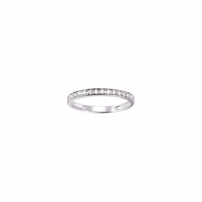 Alliance en or blanc et diamants de 0.10ct