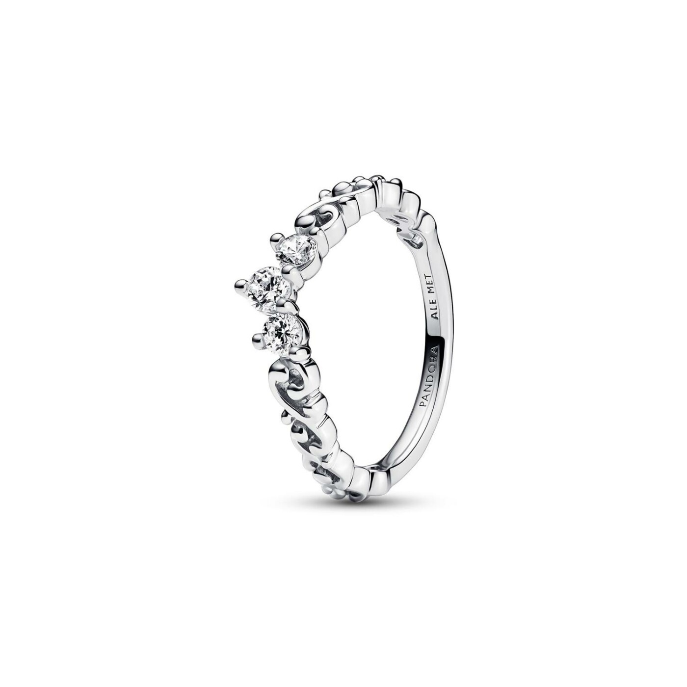 Bague Pandora Tiare Volute Royale en argent, taille 54