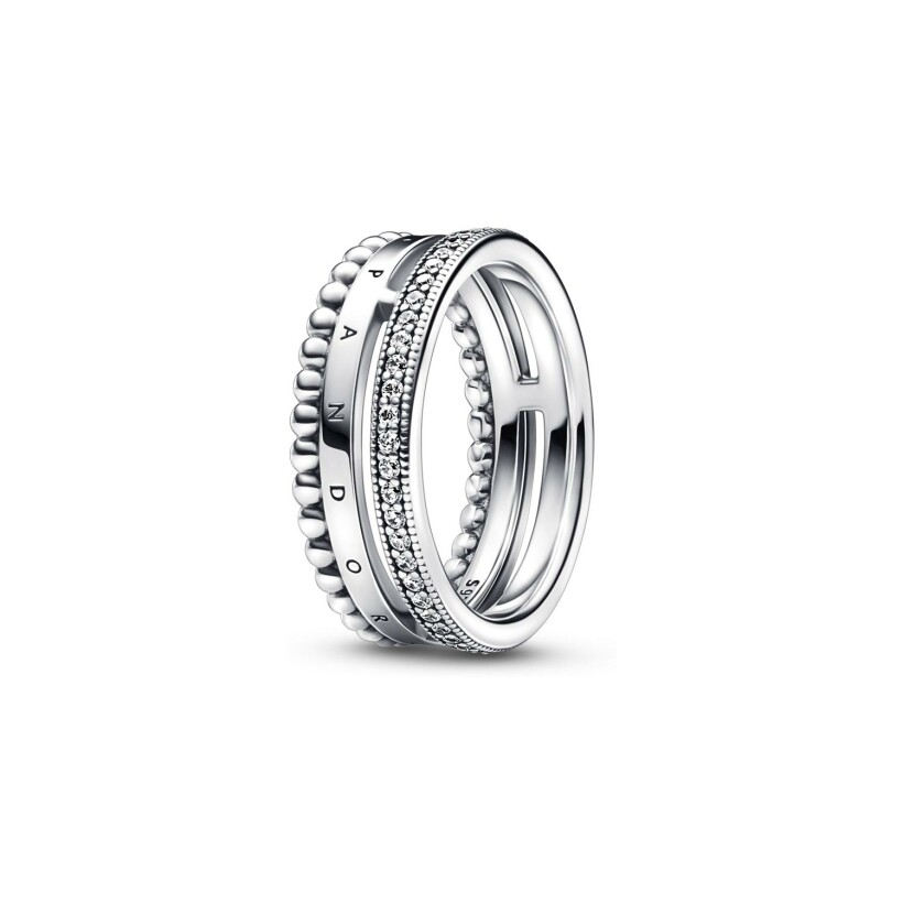 Bague Pandora Pandora Signature en argent taille 60