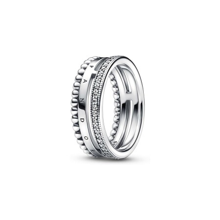 Bague Pandora Pandora Signature en argent taille 60