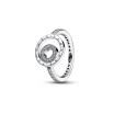 Bague Pandora Signature Pavée Cercles Logo en argent, taille 56