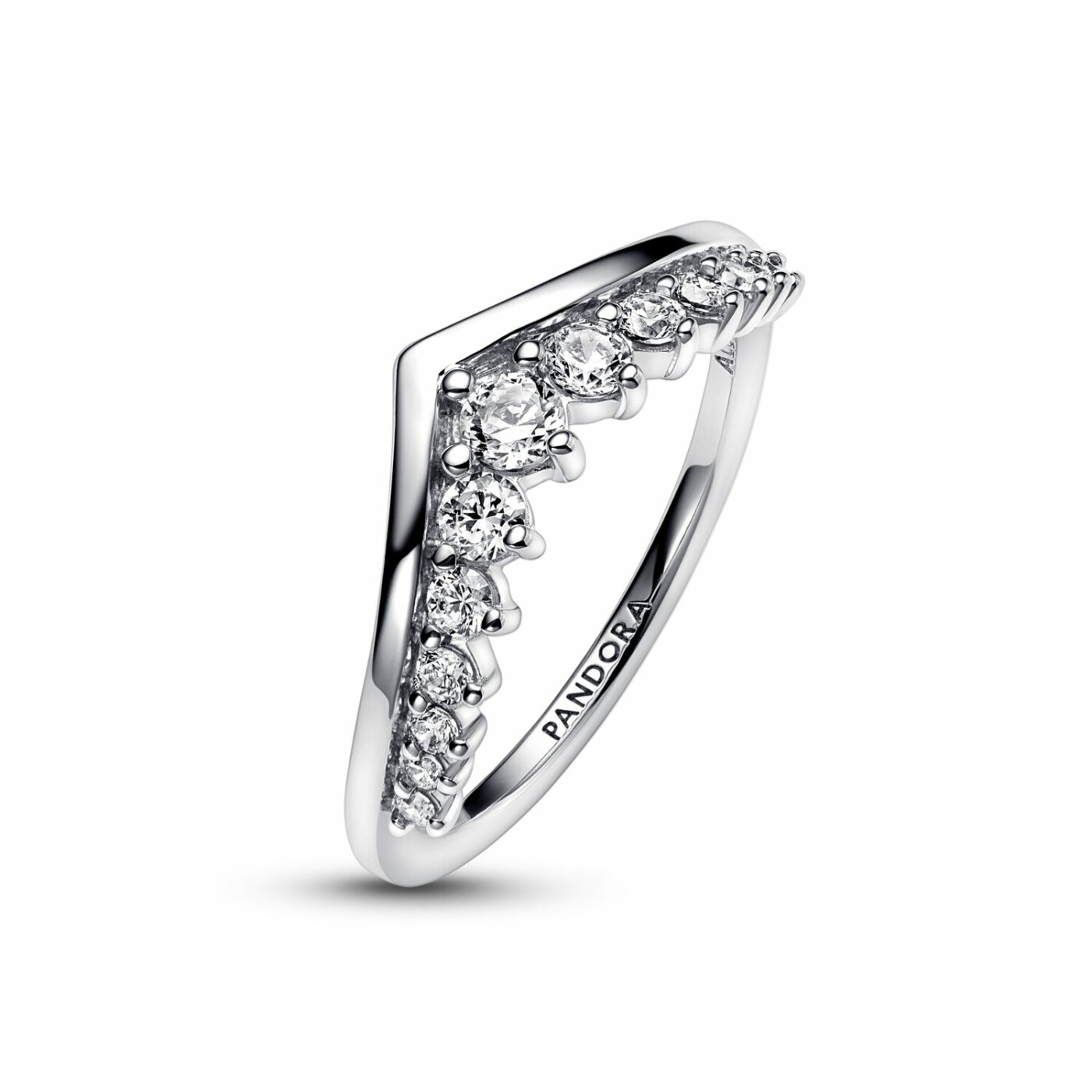 Bague Pandora Timeless Pavée Flottante Vœu Timeless en argent, taille 52