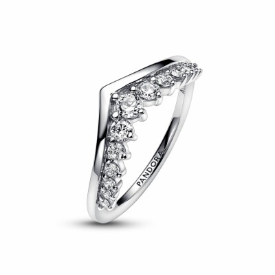 Bague Pandora Timeless Pavée Flottante Vœu Timeless en argent, taille 54