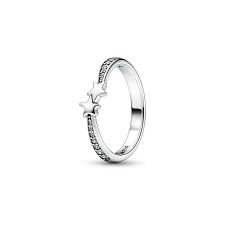 Bague Pandora Scintillante Étoiles Filantes en argent, taille 60