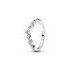 Bague Pandora Timeless Vœu Alternance Scintillante en argent, taille 56