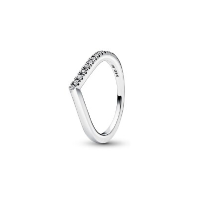 Bague Pandora Timeless Semi-scintillante Vœu en argent, taille 54