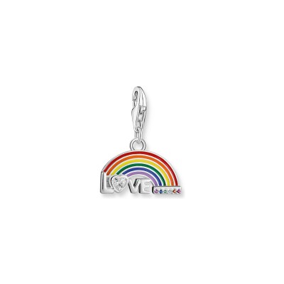 Charm Thomas Sabo Charm Club en argent, email, corindon, spinelle et oxydes de zirconium