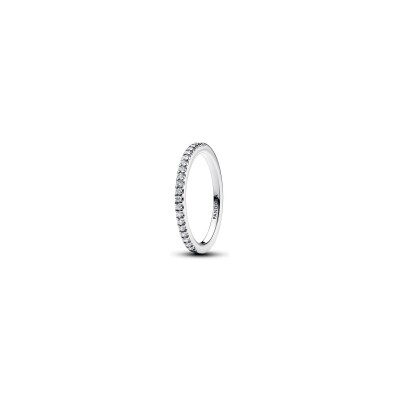 Bague Pandora Scintillante en argent et oxyde de zirconium, taille 60