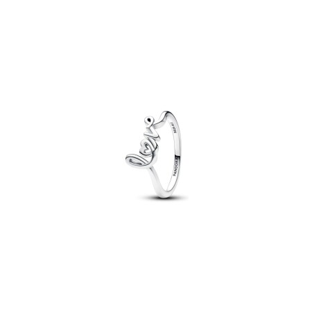 Bague Pandora Love en Lettres Cursives en argent, taille 52