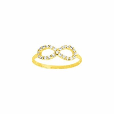 Bague infini en or jaune